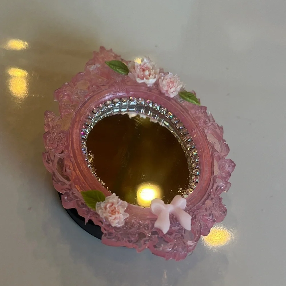 Pink Mirrored Coquette Phone grip